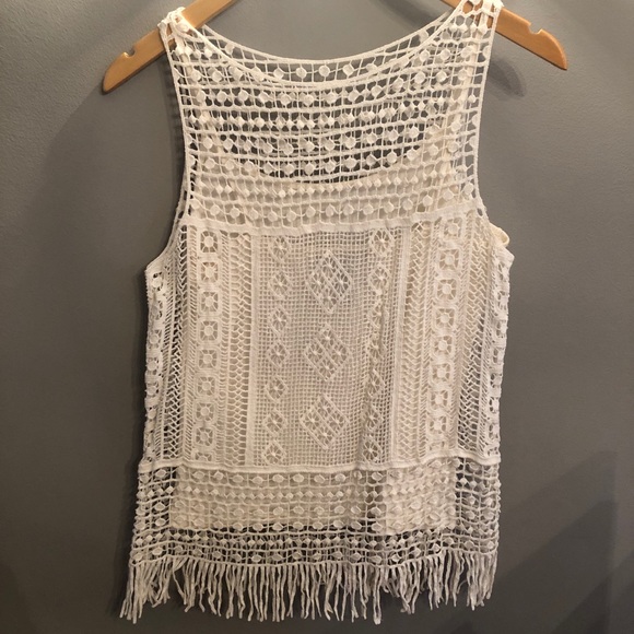 Ralph Lauren crochet lined tank - Picture 1 of 2